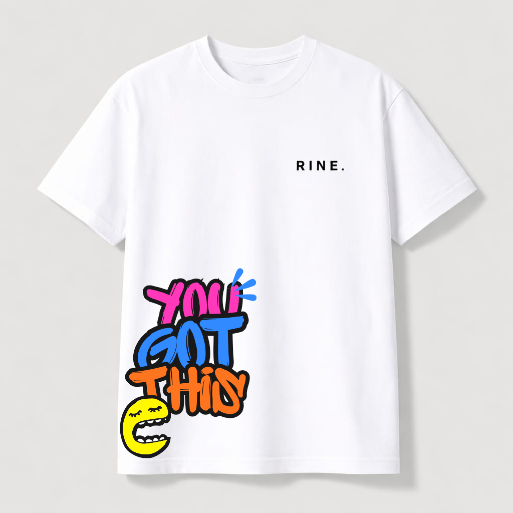 RINE. white unisex tee