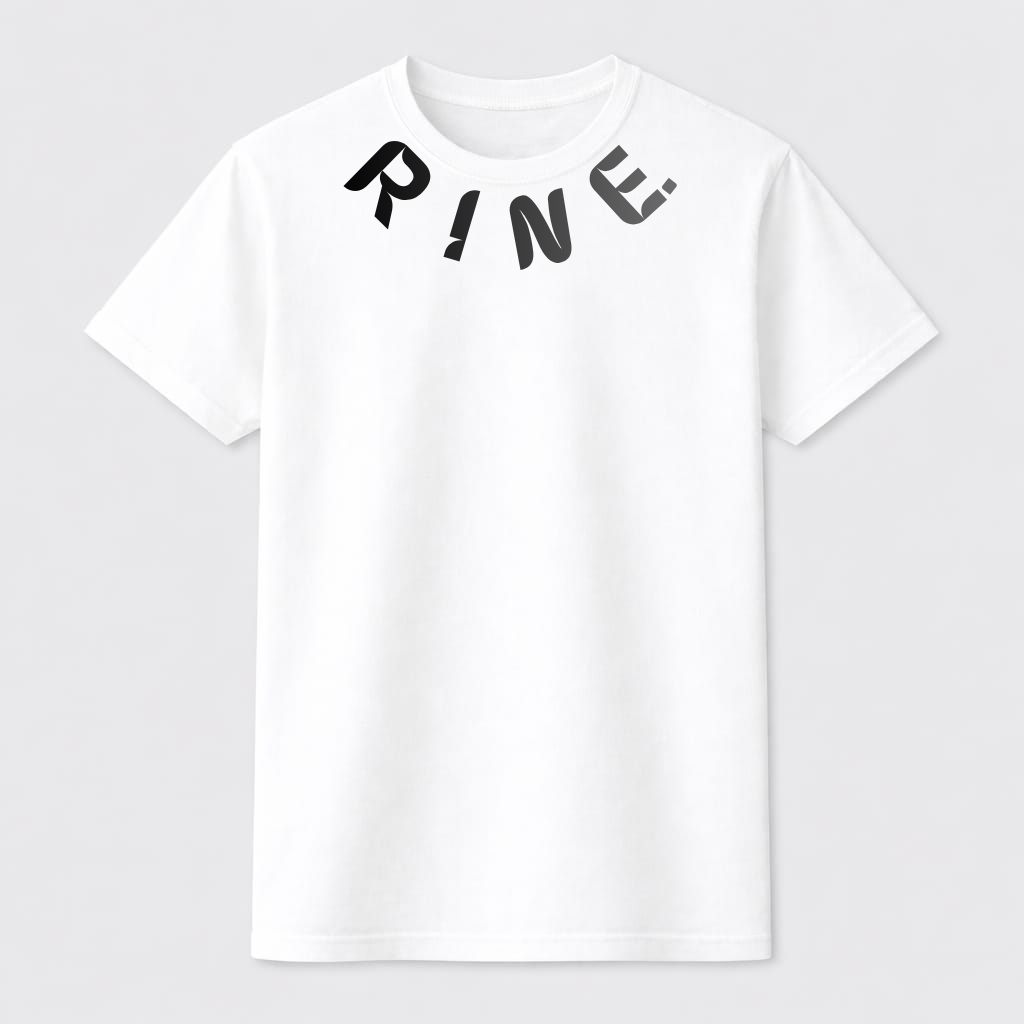 RINE Curved Logo Tee