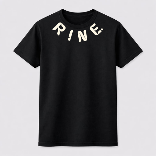 RINE Curved Logo Tee