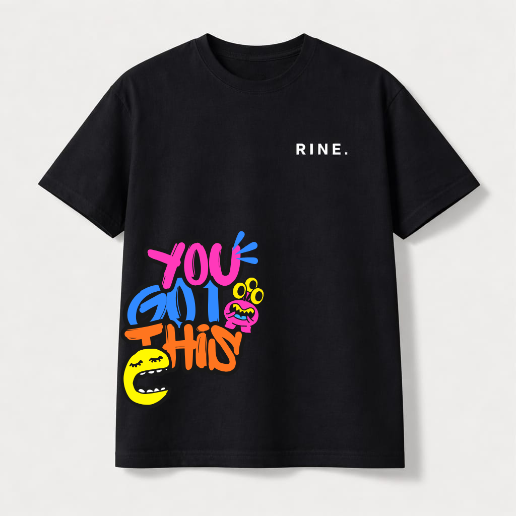 RINE black unisex tee